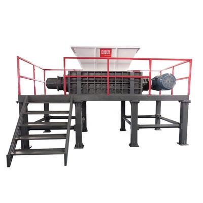 Industrial Double Tire Wooden Cardboard Tire Axle Shredder Plastic Recycling Rubber Plastic Recycling Machine