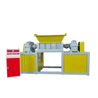 Machinery Repairs Workshop Double Axis Recycling Chunk Foam Box Bottle Cardboard Cardboard Car Tire Plastic Shredder