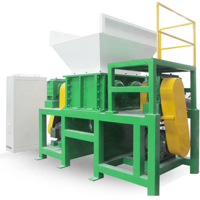 Recycle Plastic Drum Shaft Etc Shredder Large Materials Metal Wood Plastic Waste Plastic Double Tire Paper